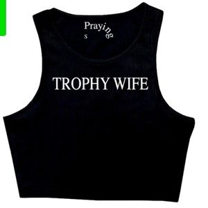 Prayingg Trophy Wife Tank - SMALL